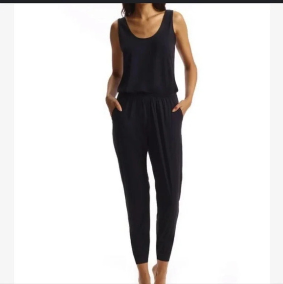 dulce Pecado Pants - New Dulce Pecado women's navy blue dress pants sleeveless jumpsuit outfit XL